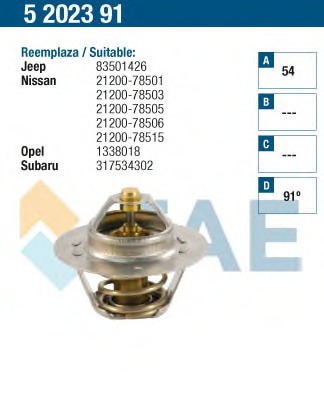 Termostat lichid racire