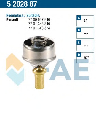 Termostat lichid racire