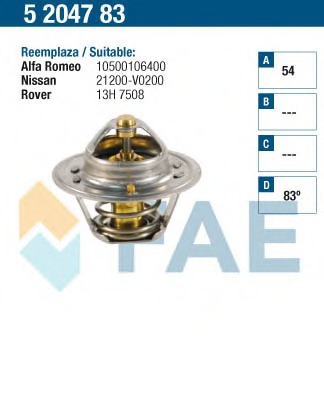 Termostat lichid racire