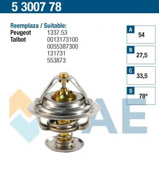 Termostat lichid racire