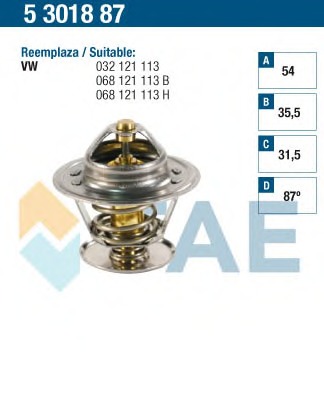 Termostat lichid racire