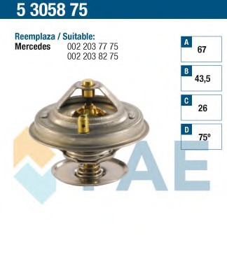 Termostat lichid racire