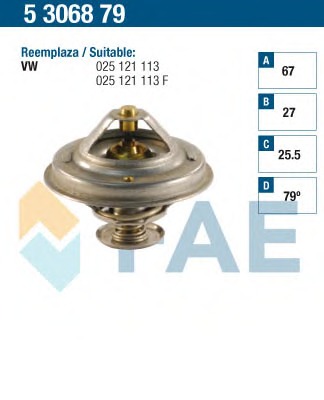 Termostat lichid racire