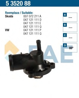 Termostat lichid racire