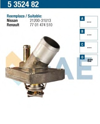 Termostat lichid racire