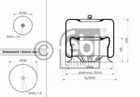 Burduf suspensie pneumatica