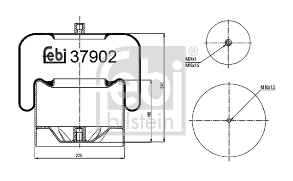 Burduf suspensie pneumatica