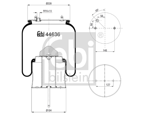 Burduf suspensie pneumatica