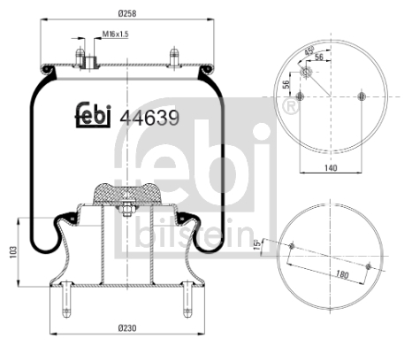 Burduf suspensie pneumatica