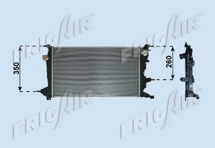 Radiator racire motor