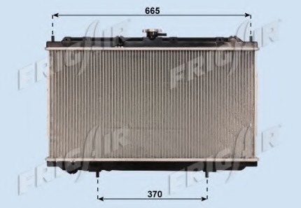 Radiator racire motor