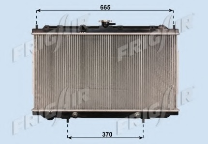 Radiator racire motor