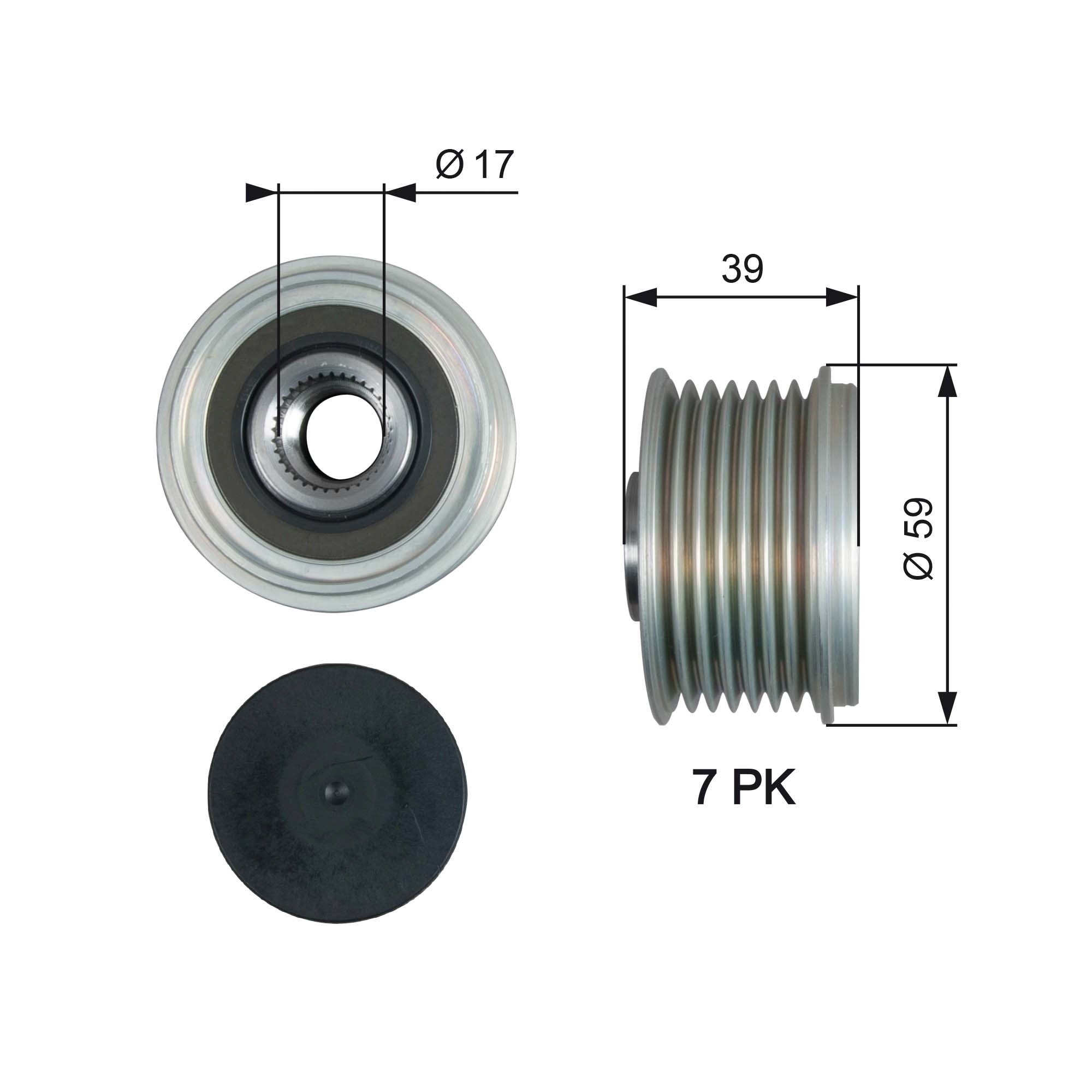 Sistem roata libera, generator