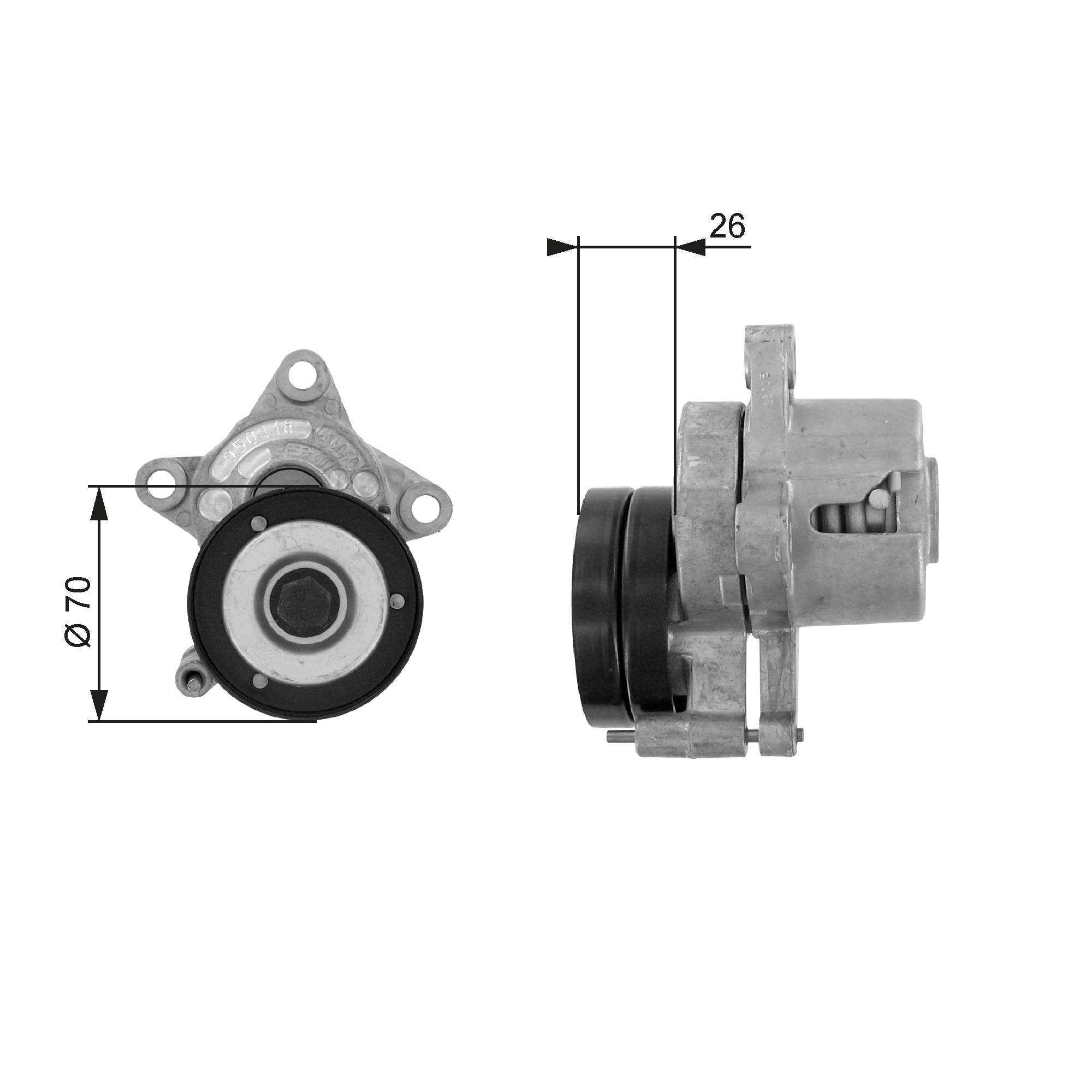 Rola intinzator curea transmisie