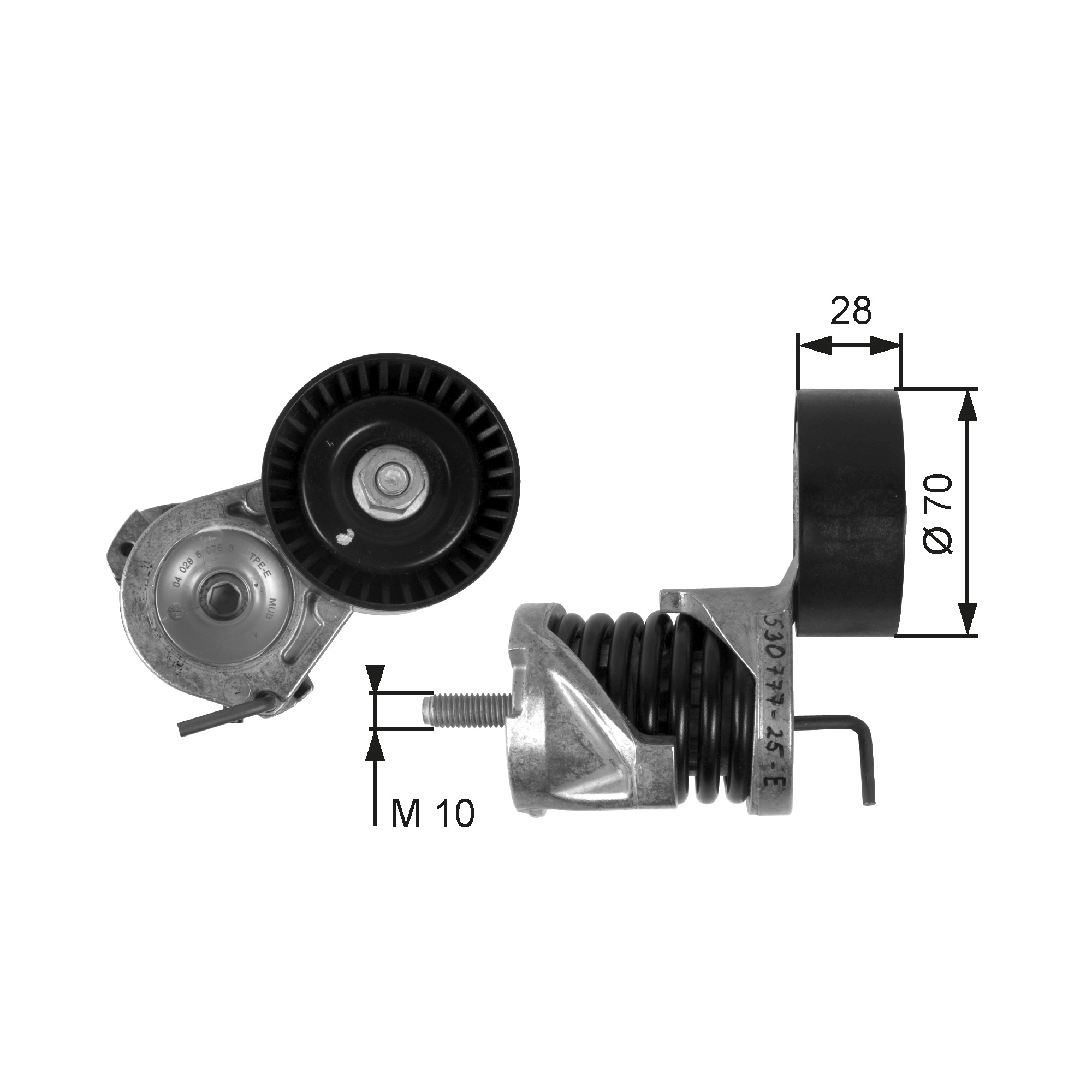 Rola intinzator curea transmisie