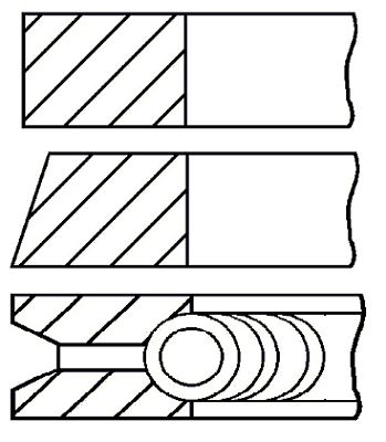 Set segmenti piston