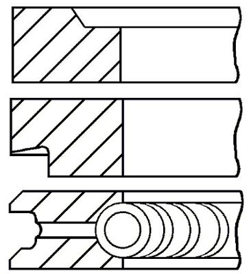 Set segmenti piston