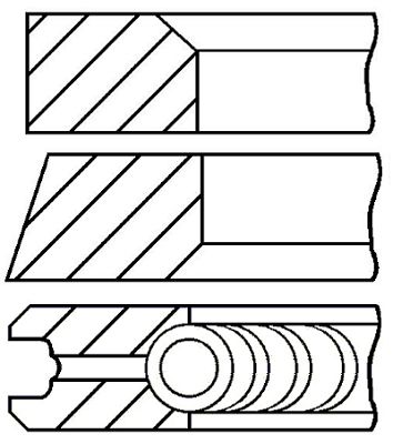 Set segmenti piston