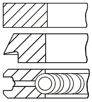 Set segmenti piston