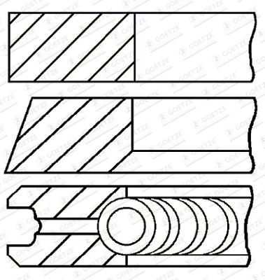 Set segmenti piston - cota std