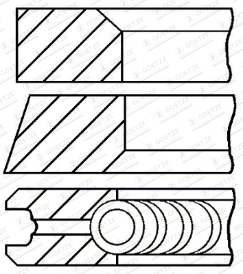 Set segmenti piston