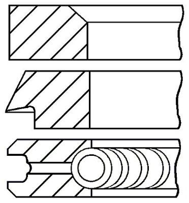 Set segmenti piston