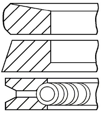 Set segmenti pe piston std