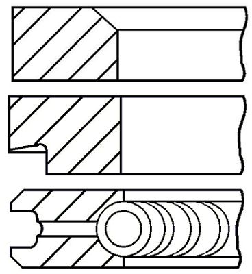 Set segmenti piston