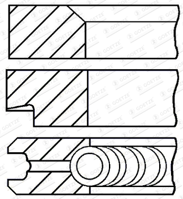 Set segmenti piston