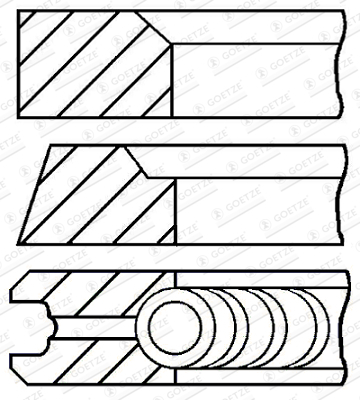 Set segmenti piston