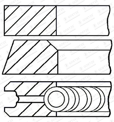 Set segmenti piston