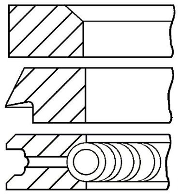 Set segmenti piston