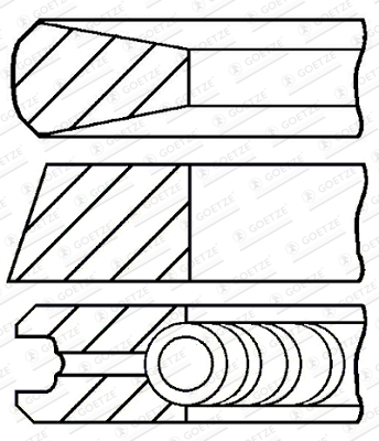 Set segmenti piston