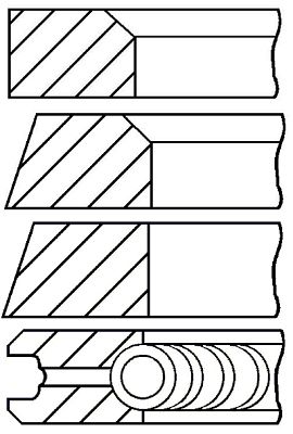 Set segmenti piston