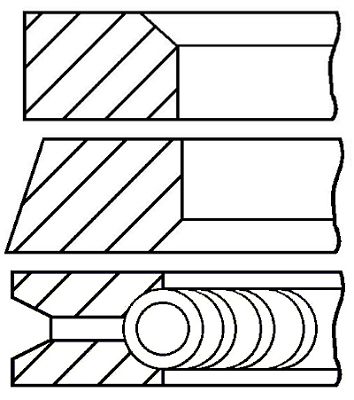 Set segmenti piston