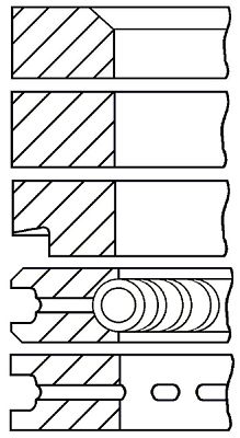 Set segmenti piston