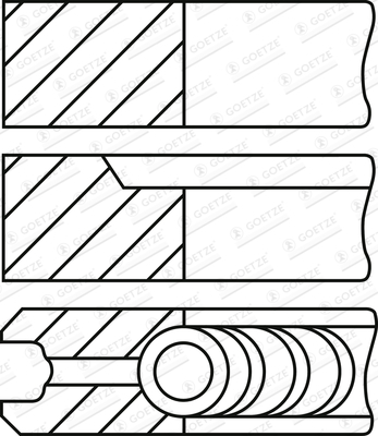 Set segmenti piston