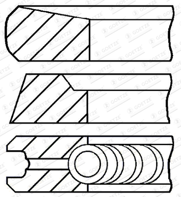 Set segmenti piston