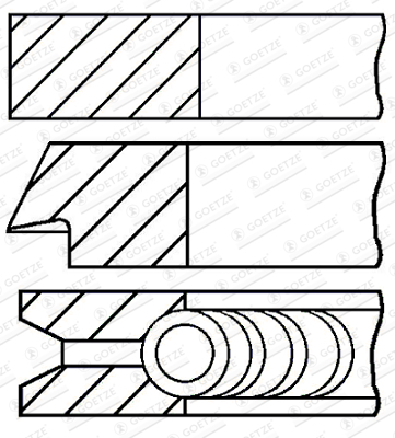 Set segmenti piston