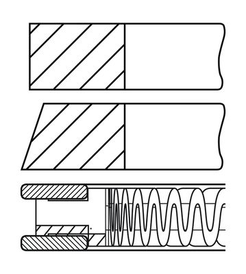 Set segmenti piston