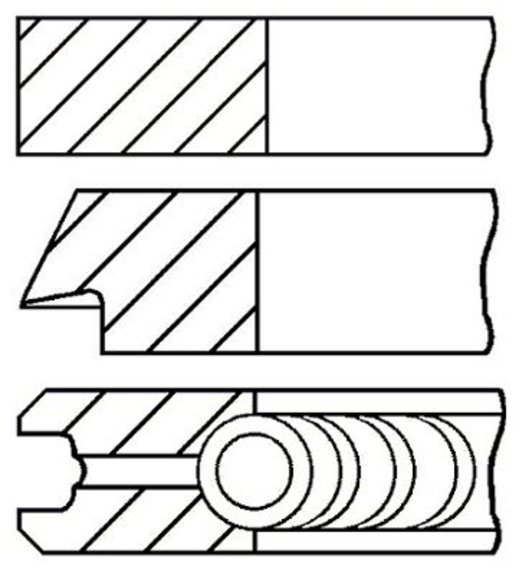 Set segmenti piston