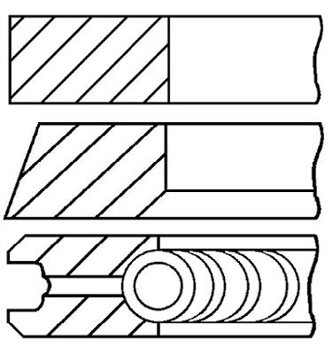 Set segmenti piston