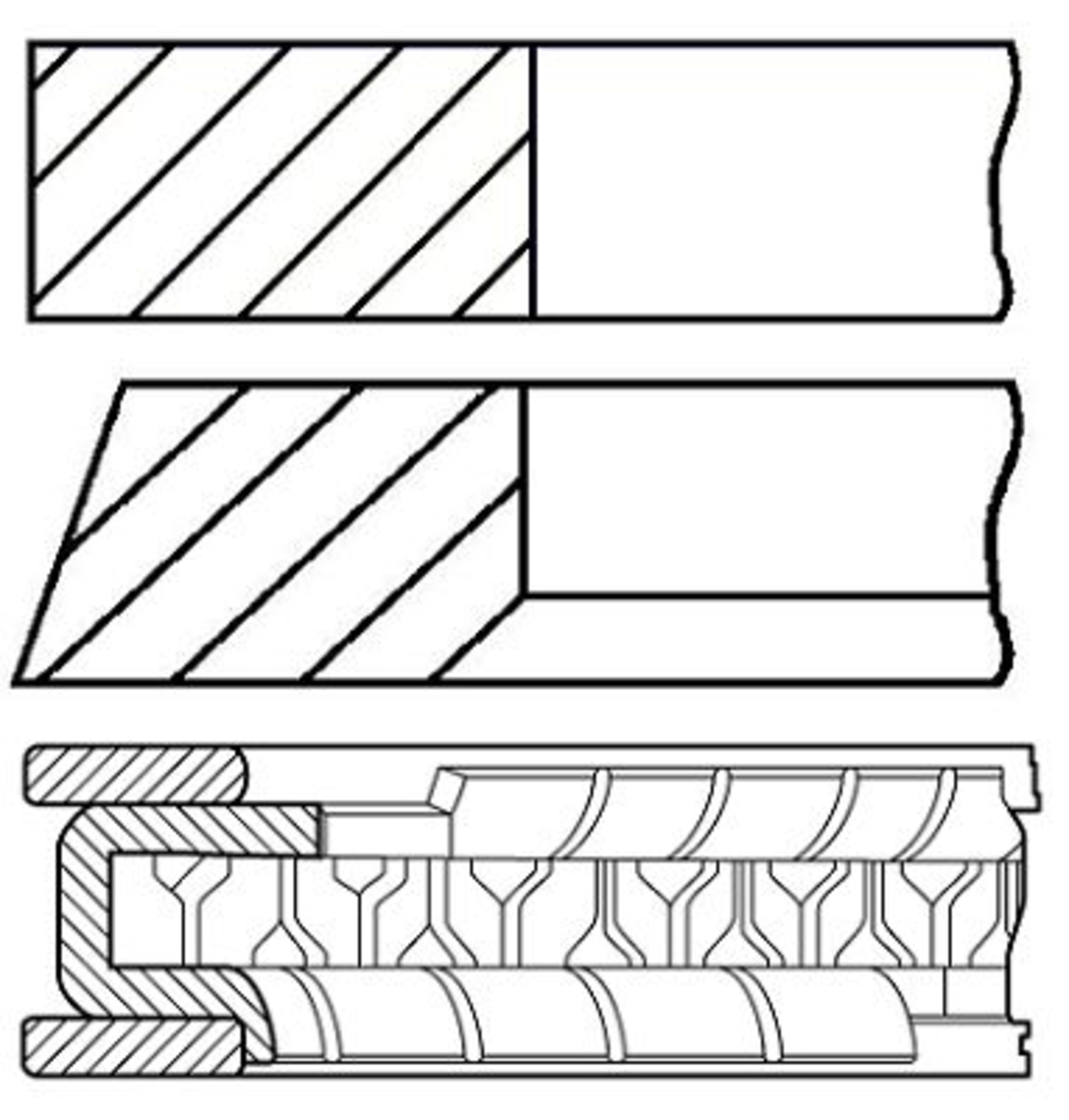 Set segmenti piston