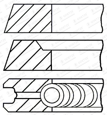 Set segmenti piston