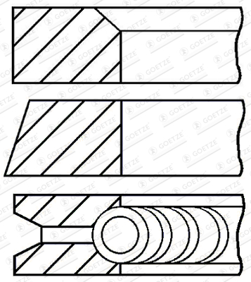 Set segmenti piston