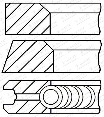 Set segmenti piston