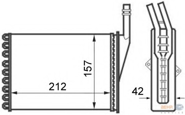 Schimbator caldura incalzire habitaclu