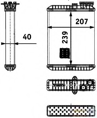 Schimbator caldura incalzire habitaclu