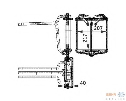 Schimbator caldura incalzire habitaclu