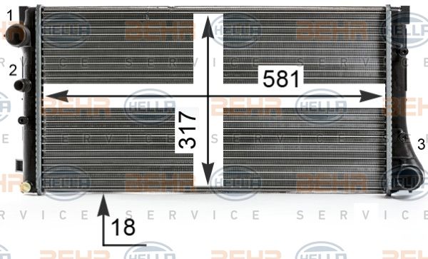 Radiator racire motor